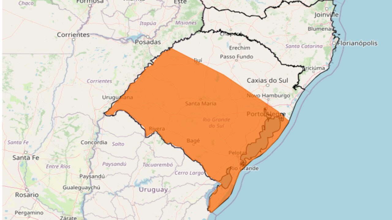 Alerta do Inmet para forte tempestade neste sábado, 21; veja as regiões e preteja-se