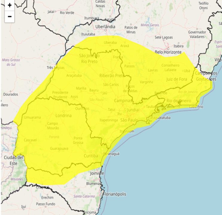 Alerta do Inmet para fortes chuvas nos dias 31/03 e 01/04, veja as regiões