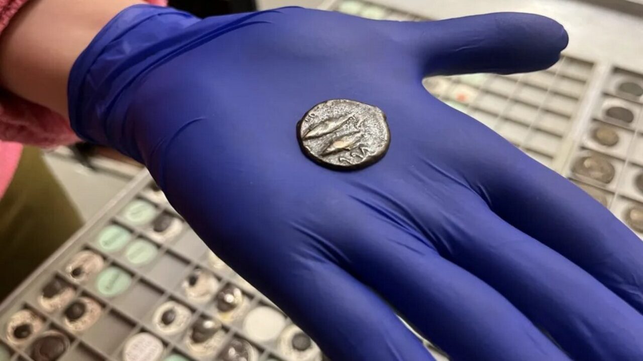 Alguém usou essa antiga moeda como bilhete de ônibus e um trabalhador descobre que foi cunhada pelos fenícios há 2.000 anos