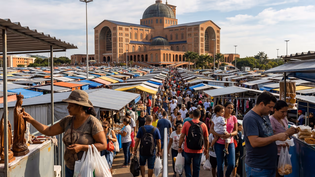 A cidade onde a fé, a grandiosidade e o movimento constante de visitantes moldaram um turismo que vai muito além da religião