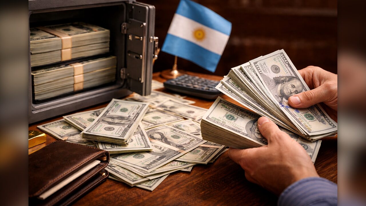 Crusoé: Argentina é o segundo país com mais dólares fora dos bancos