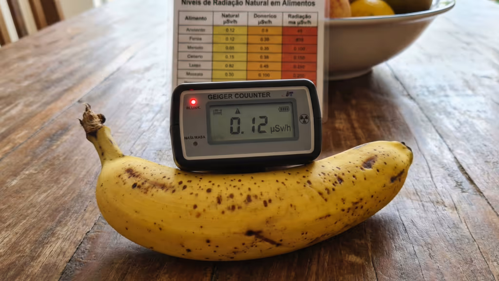 Bananas são levemente radioativas e isso explica a radioatividade natural sem medo