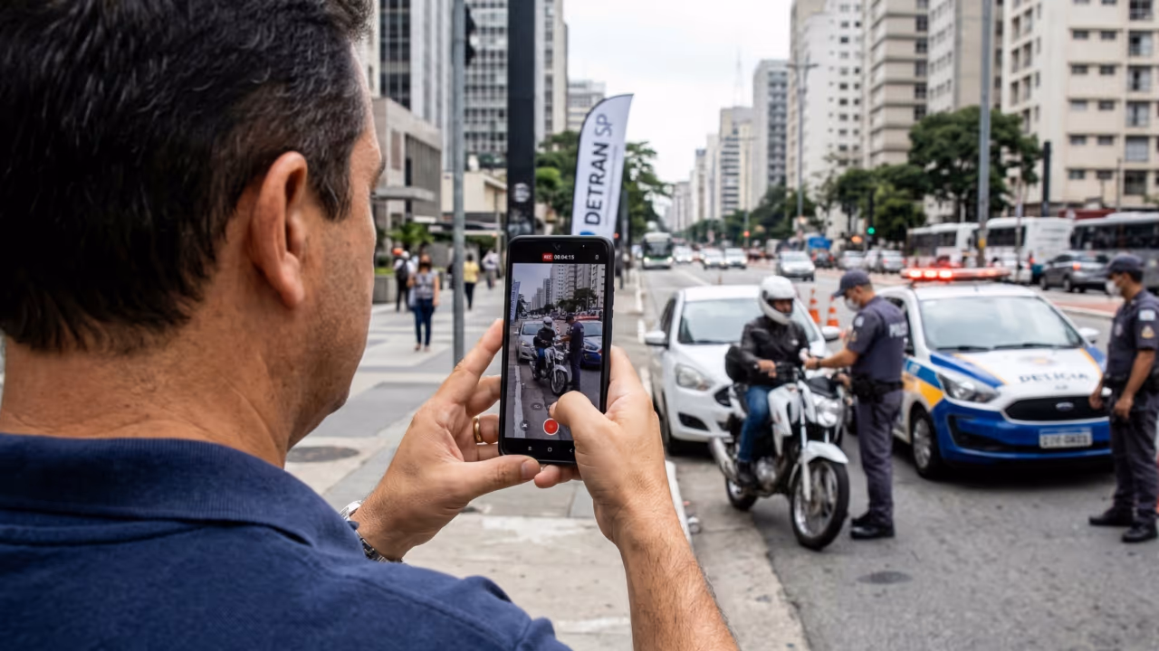 ”Gravei a abordagem e o agente pegou meu celular durante a blitz”: como agir?
