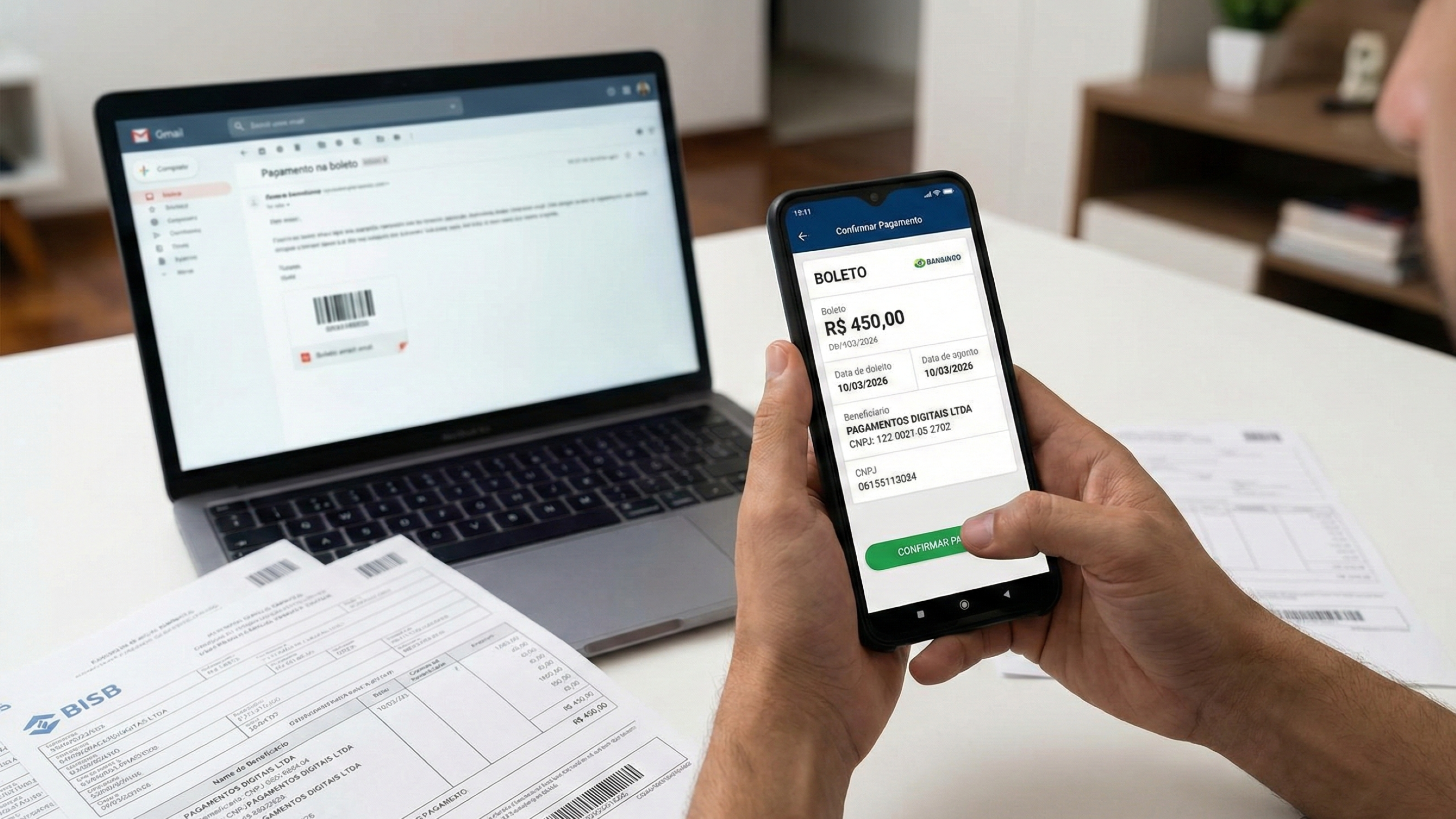 Golpe do falso boleto: o truque “chique” que rouba sua atenção sem invadir nada