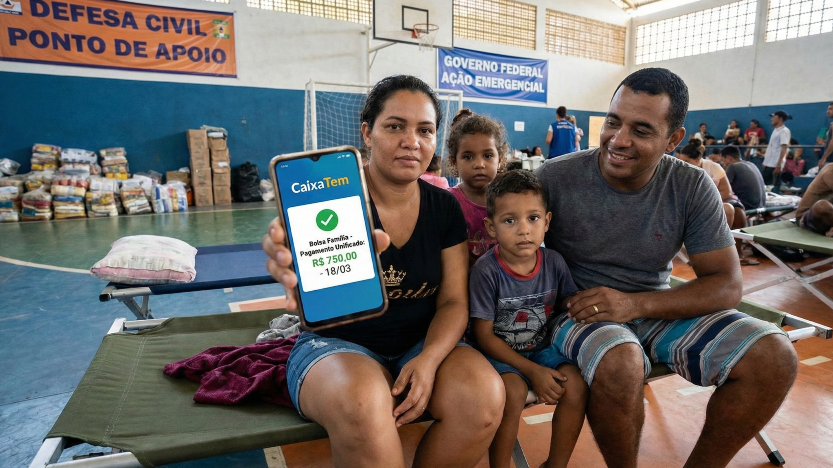 Pagamento unificado do Bolsa Família em março chega no primeiro dia para cidades em emergência
