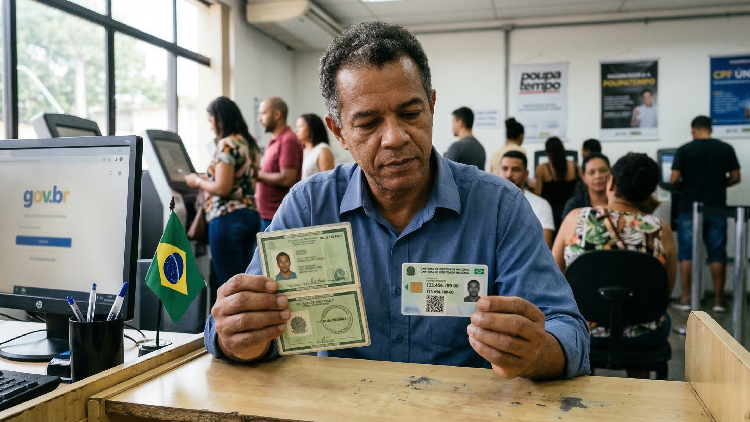 Brasileiros que ainda usam o RG antigo podem enfrentar dificuldades em serviços nos próximos anos
