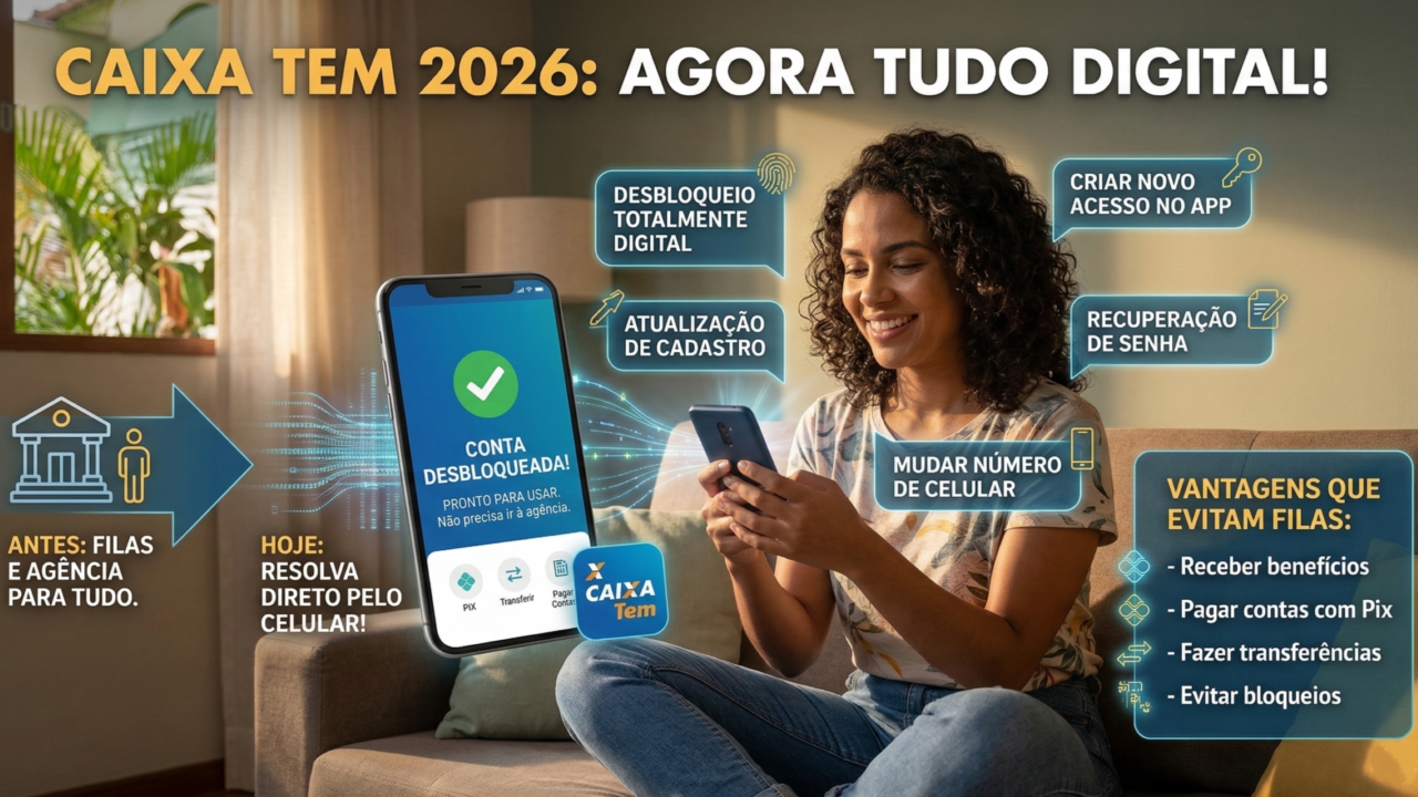 Novas funções do Caixa Tem facilita a vida dos brasileiros