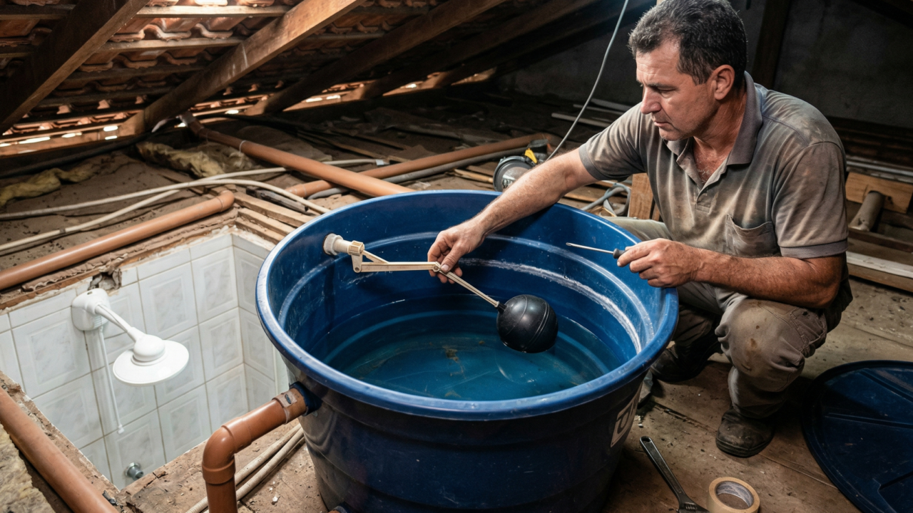 Caixa d'água com pressão fraca: o ajuste simples que pode transformar o chuveiro sem trocar peça cara
