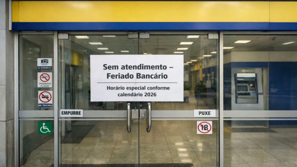 Calendário completo de feriados bancários em 2026