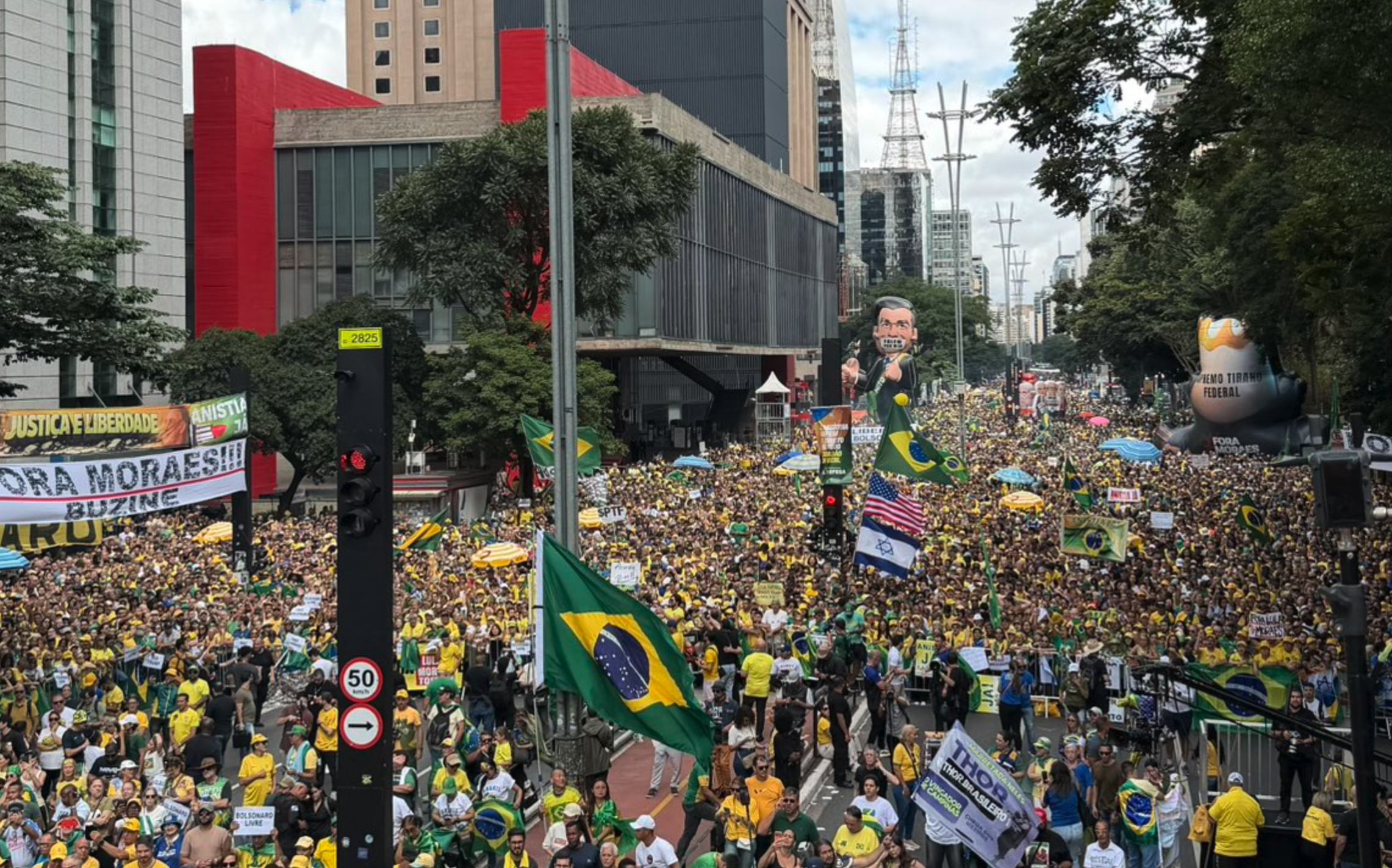 Ato convocado por Nikolas na Paulista reúne 20,4 mil pessoas, segundo USP