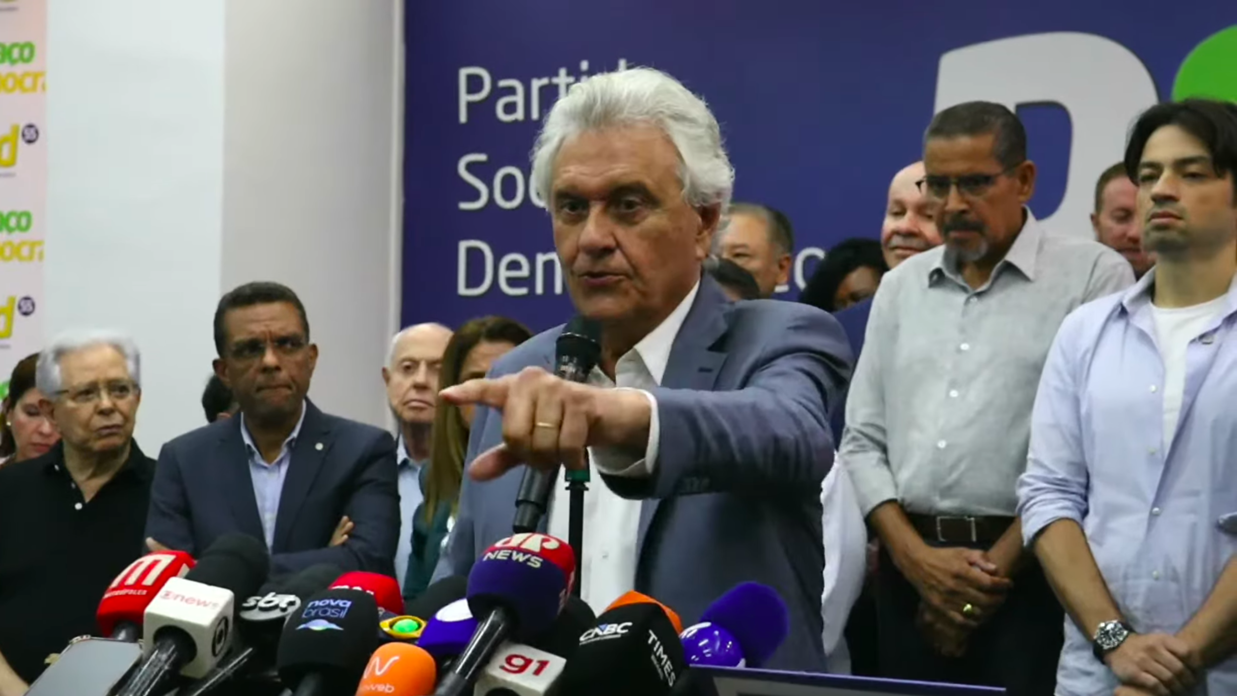 Caiado rebate Kassab e promete estar no segundo turno