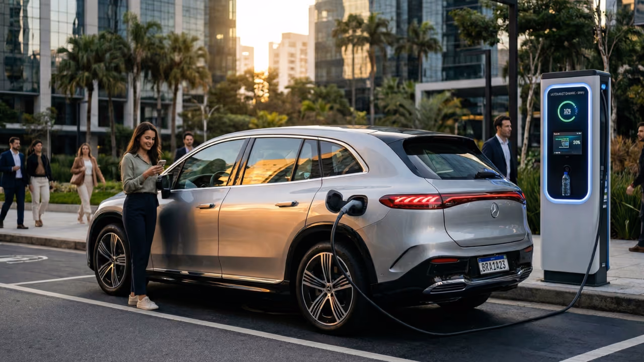 A nova geração de elétricos quer vender autonomia enorme, design futurista e recarga mais rápida no Brasil