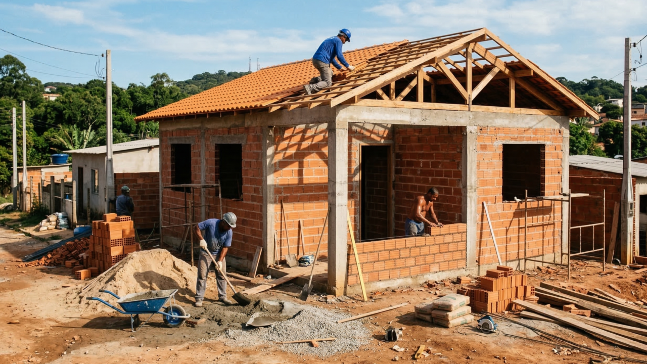 Quanto custa construir uma casa de 70 m2 no Brasil em 2026? Veja os valores por região
