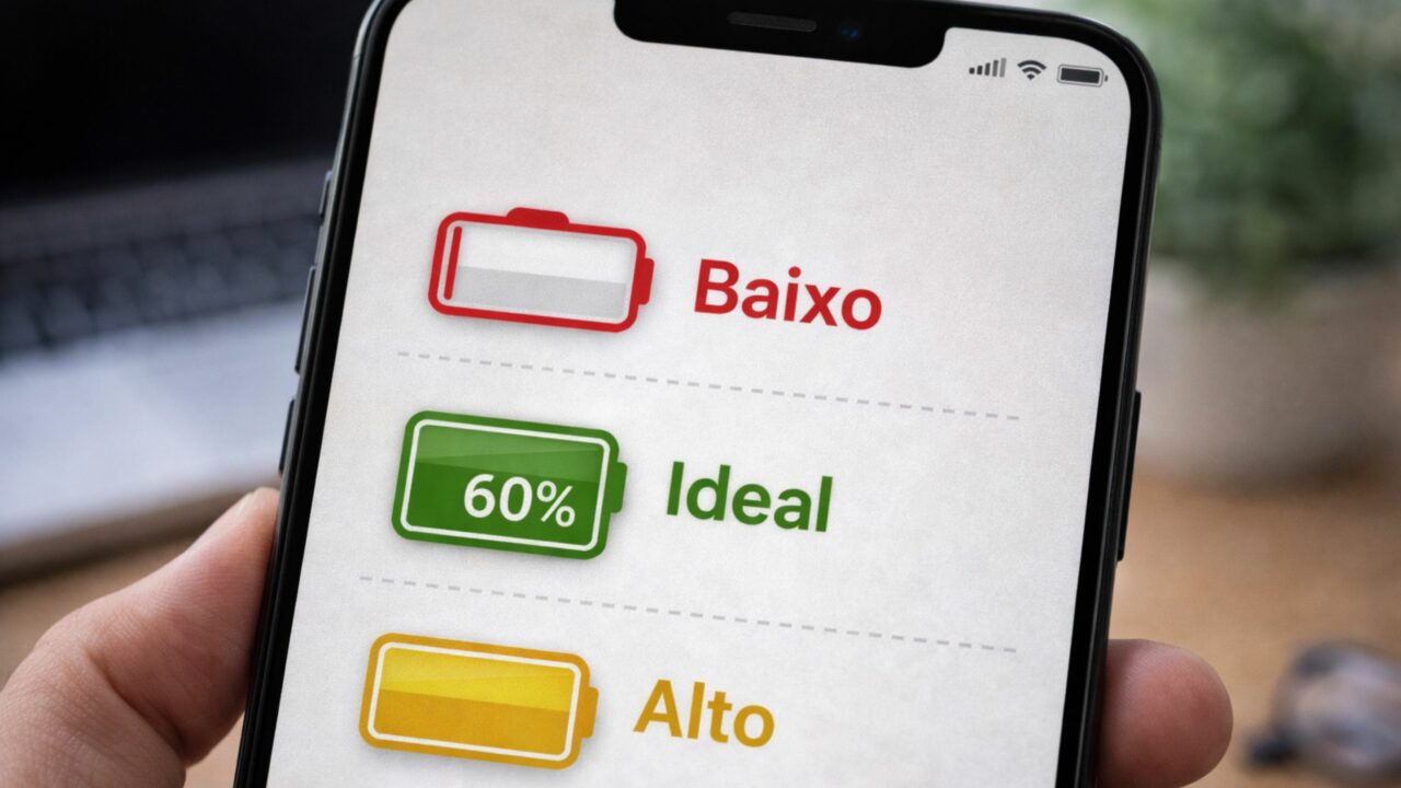 A porcentagem ideal para carregar celular que pode aumentar a vida útil da bateria sem você perceber