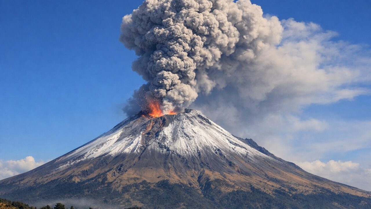 Vulcão que pode entrar em erupção a qualquer momento e está deixando especialistas em alerta