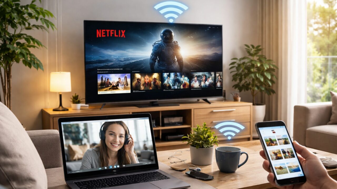 O que acontece quando muitos dispositivos usam o Wi-Fi ao mesmo tempo
