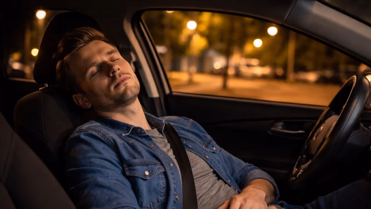 Dormir dentro do carro na rua pode dar problema com a polícia ou é permitido?