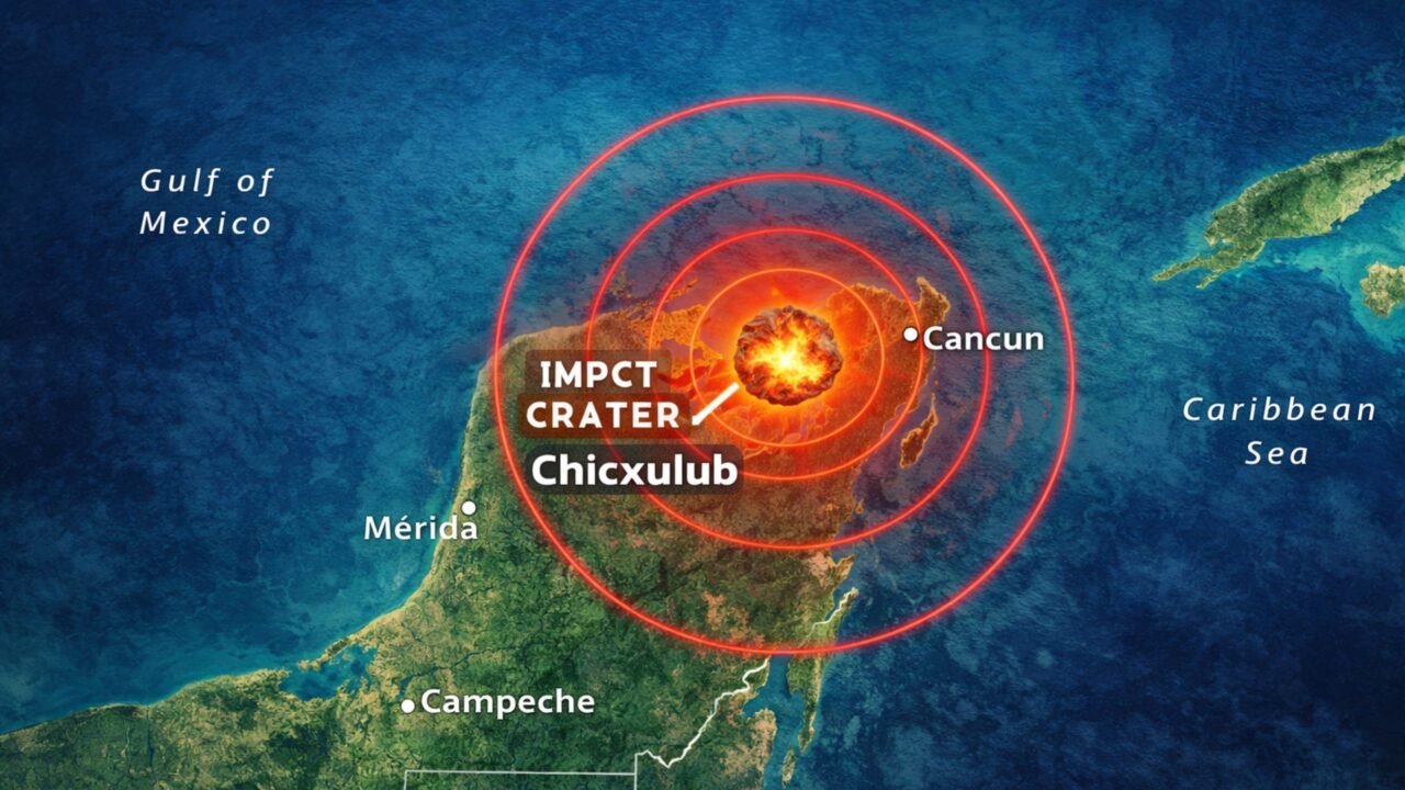 Onde caiu o asteroide que acabou com os dinossauros e como esse impacto mudou a história do planeta