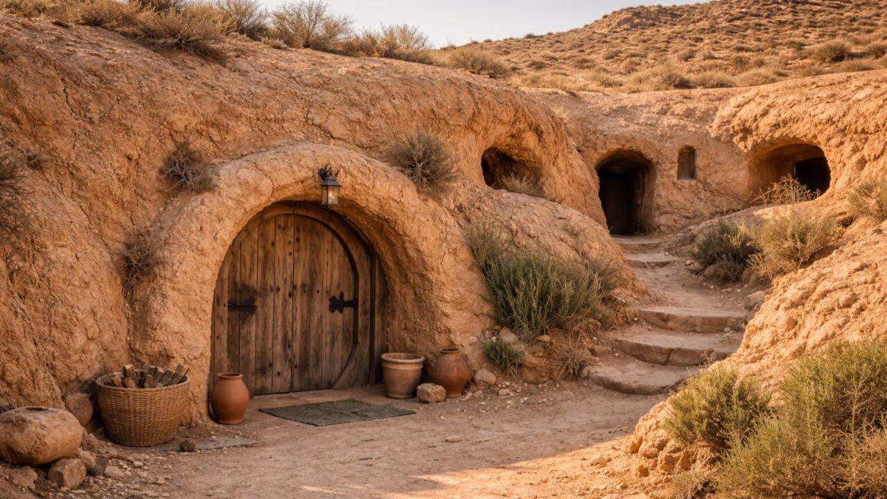 Existe um vilarejo com casas subterrâneas onde as pessoas vivem assim para fugir do calor extremo