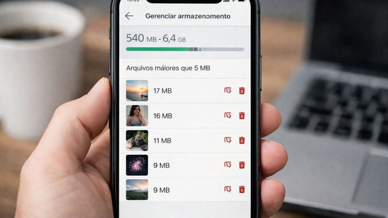 Aprenda como limpar armazenamento do WhatsApp e pare de sofrer com celular travando por falta de espaço