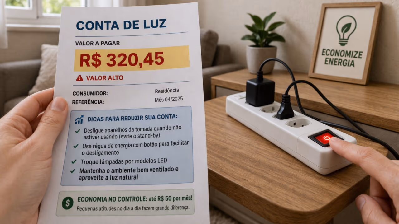 Como reduzir a conta de luz com 1 mudança simples que começa a fazer diferença no mesmo mês