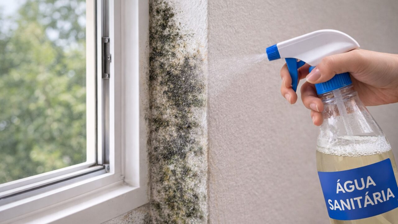 Mistura caseira para mofo que elimina as manchas em minutos sem esforço