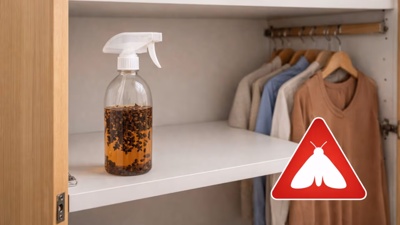 Como eliminar traça do armário de roupa de vez usando apenas um ingrediente de cozinha