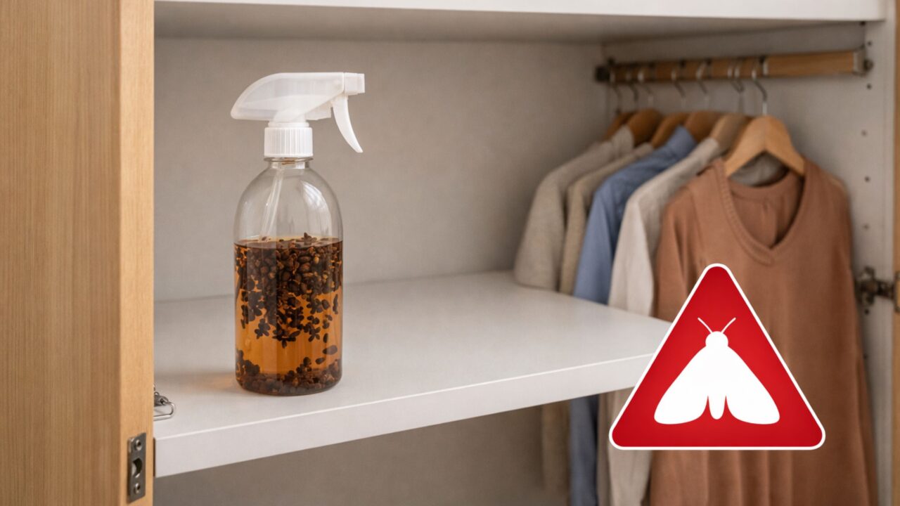 Como eliminar traça do armário de roupa de vez usando apenas um ingrediente de cozinha