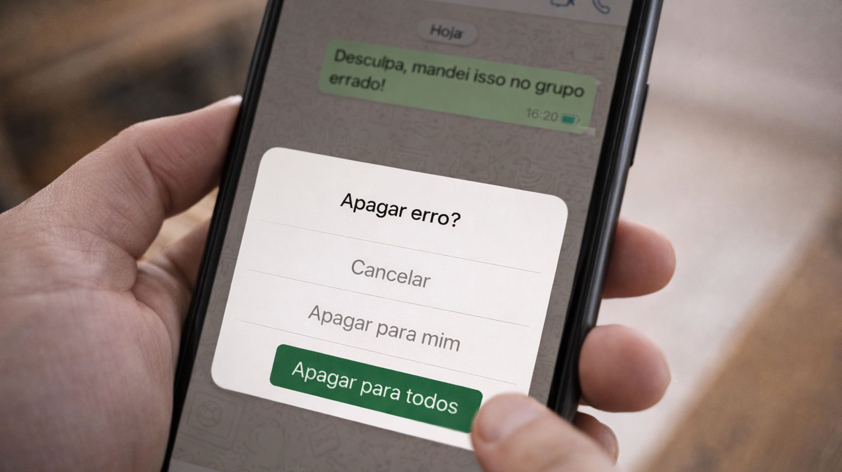 O recurso escondido do WhatsApp que permite apagar mensagens enviadas há mais de 2 dias sem deixar rastro