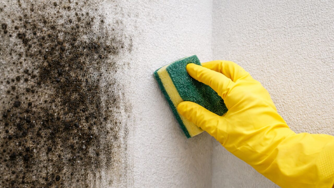 Como tirar mofo da parede usando apenas 2 ingredientes e eliminar o problema de vez