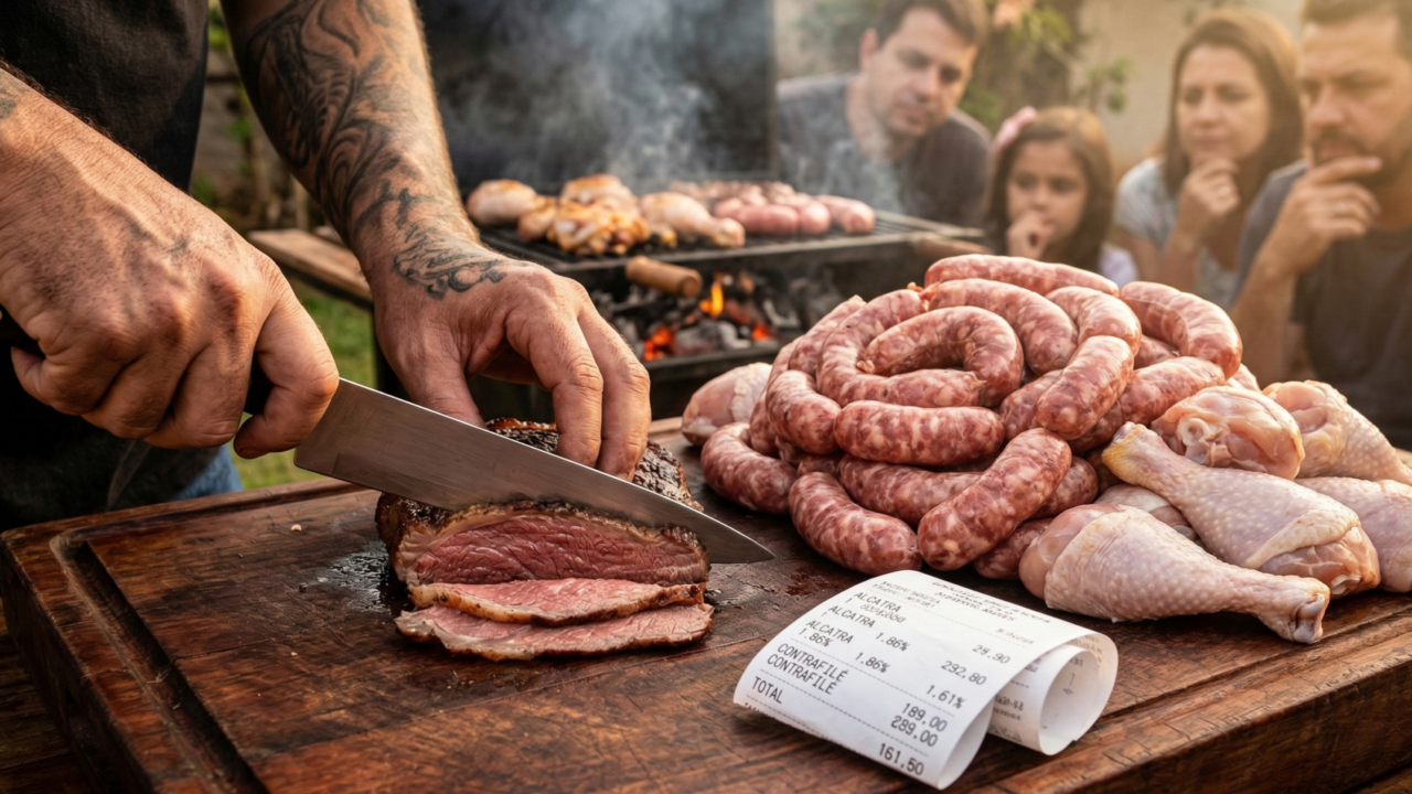 O churrasquinho fica cada vez mais caro