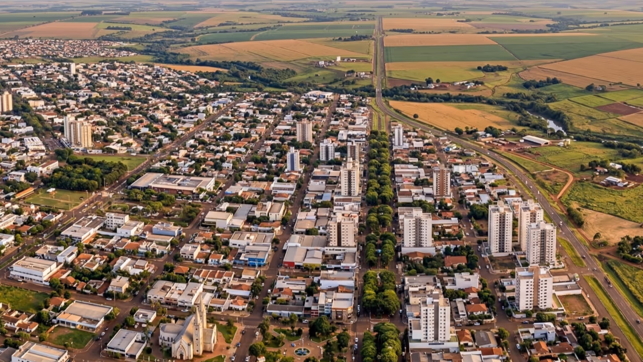 A cidade que começou como vila agrícola e hoje se tornou centro econômico regional