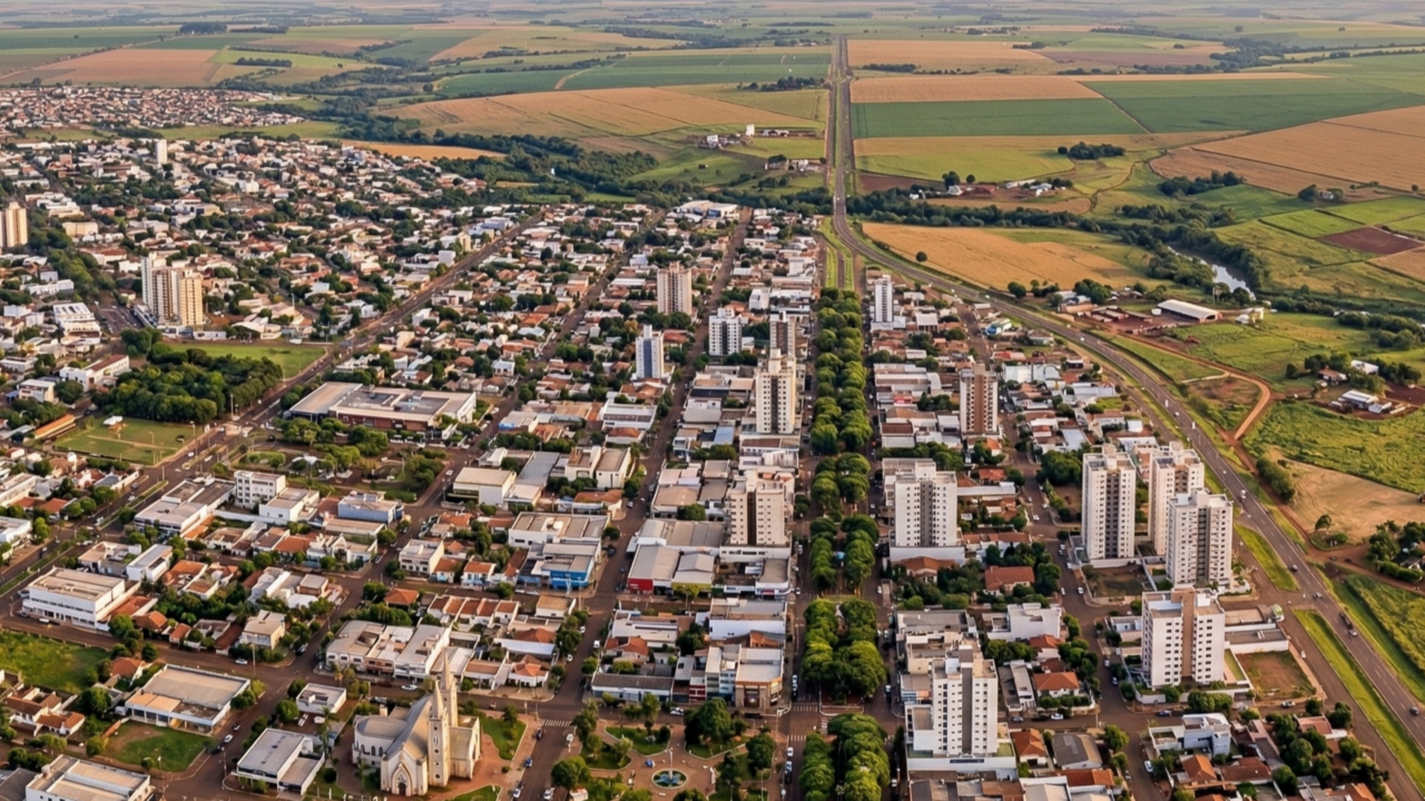 A cidade que começou como vila agrícola e hoje se tornou centro econômico regional