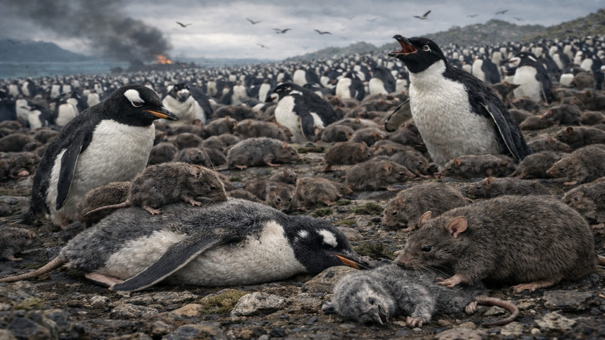 Eles soltaram milhares de ratos em uma ilha repleta de pinguins: o que aconteceu depois foi simplesmente chocante