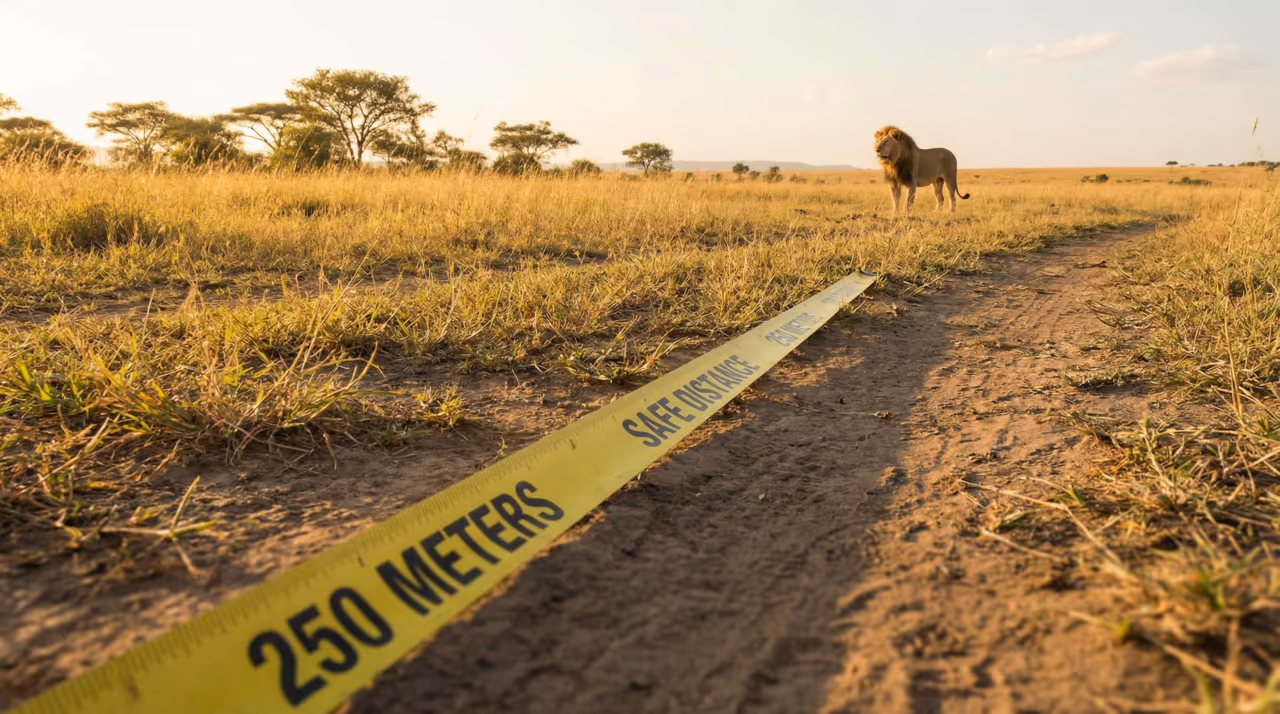 Essa é a distância segura para observar cada um dos animais selvagem na natureza
