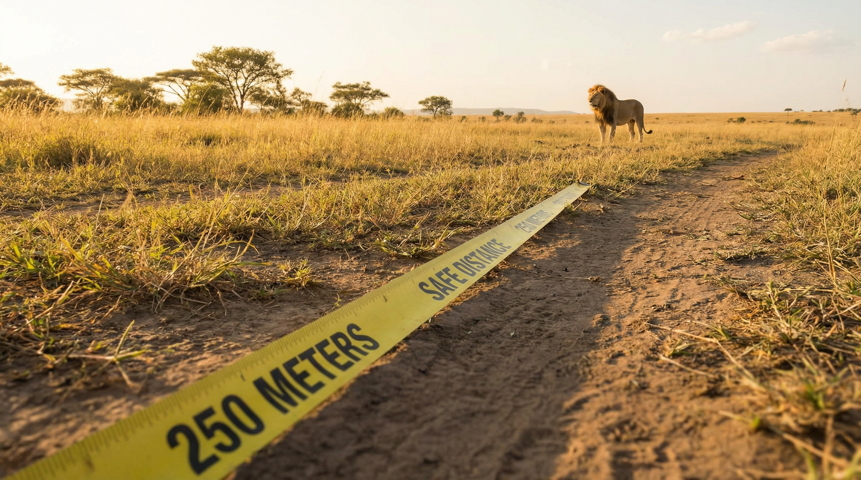 Essa é a distância segura para observar cada um dos animais selvagem na natureza