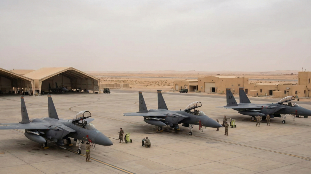Os três caças F-15E foram derrubados por fogo amigo no Kuwait