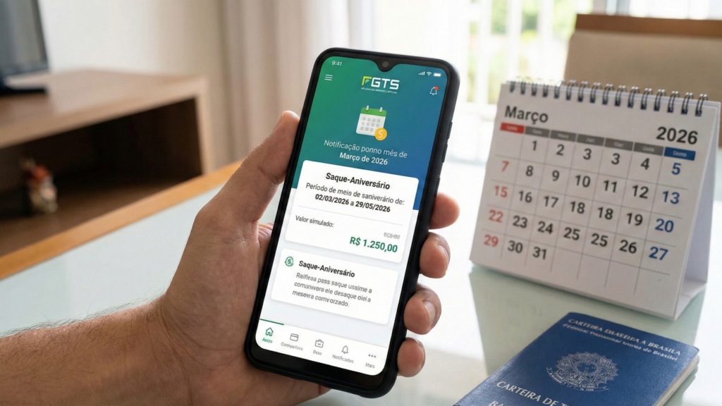 Saque aniversário é liberado próximo ao aniversário do optante