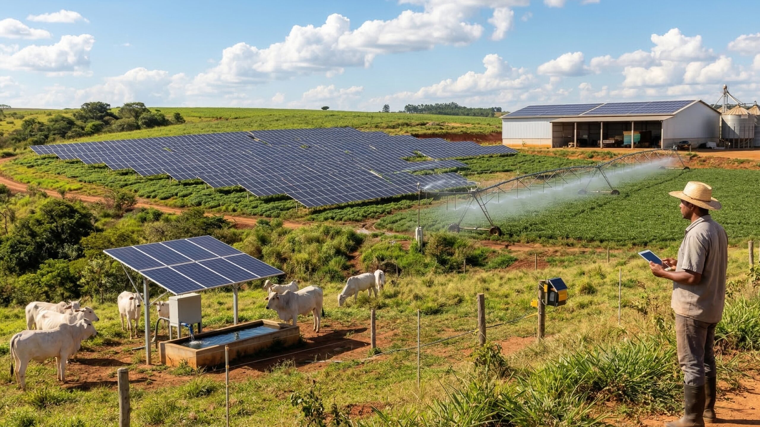 Fazendas com energia solar estão transformando o campo e novas práticas agrícolas começam a surgir