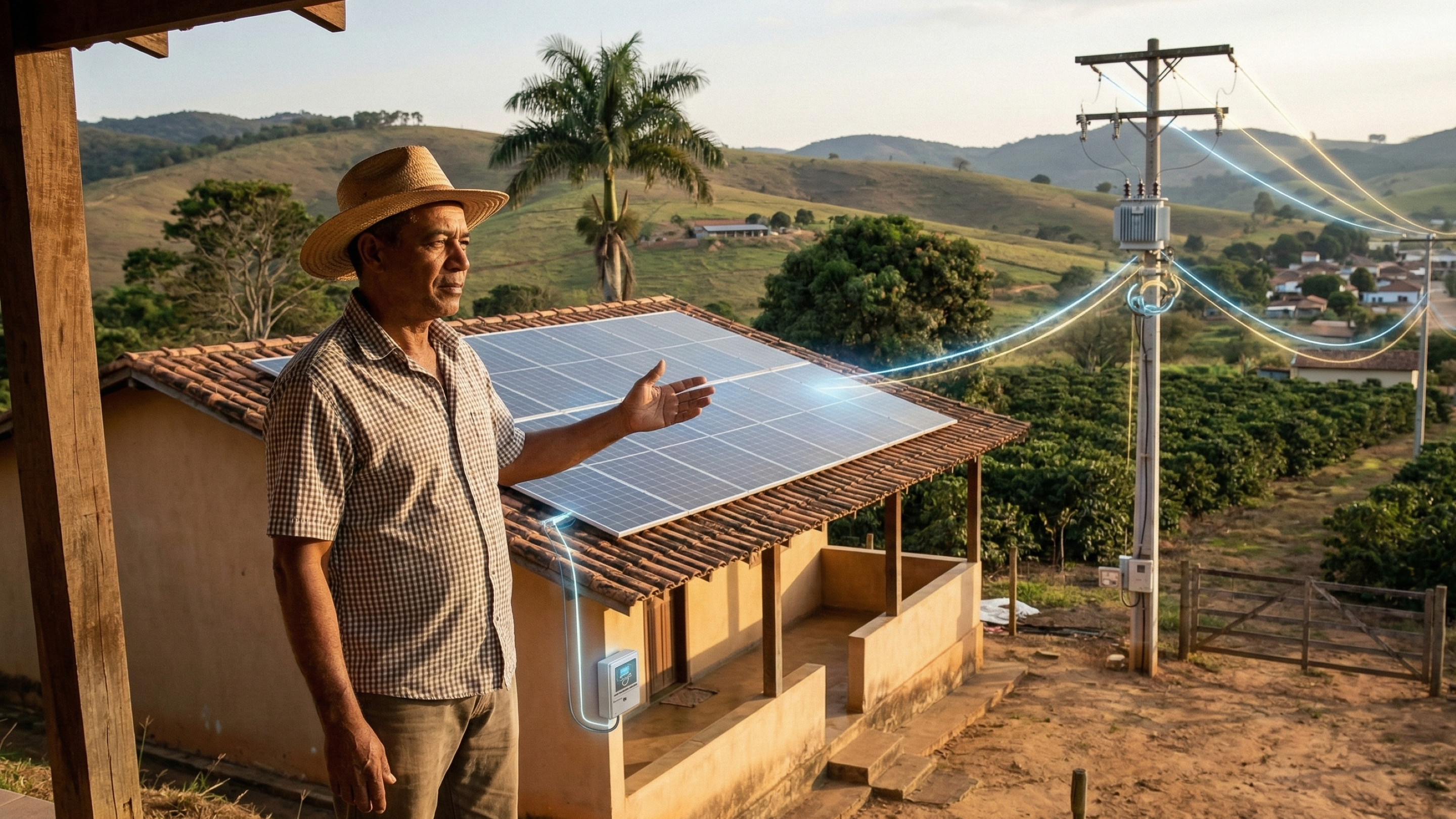 Produtores que instalaram energia solar rural estão enfrentando nova taxa em 2026