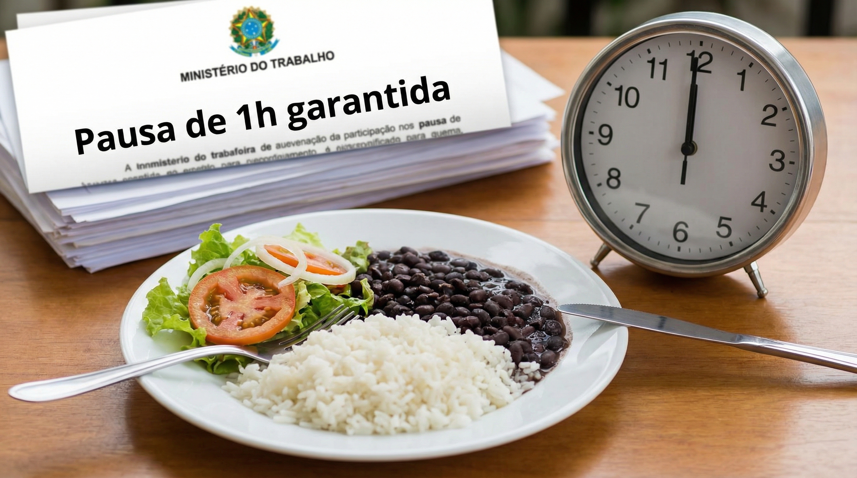 Fim da 1 hora de almoço? Entenda o que realmente diz a lei trabalhista