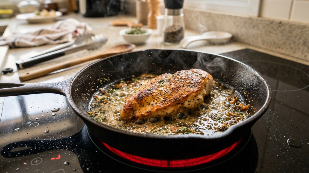 Sem uma gota de óleo seu peito de frango fica perfeito