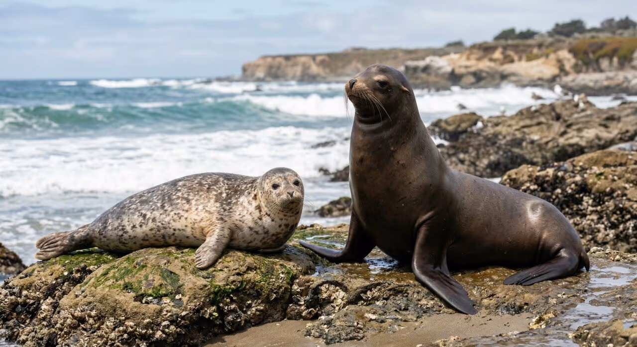 Qual é a diferença entre foca e leão-marinho?