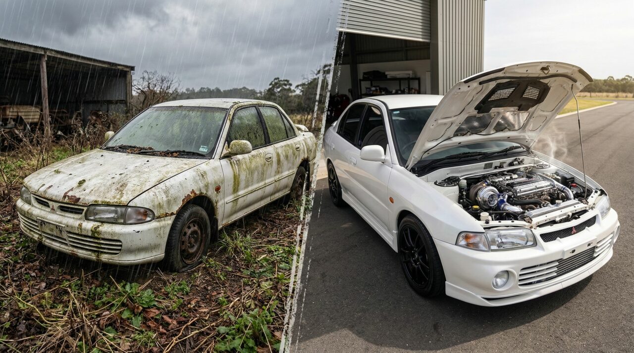 Homem compra Mitsubishi Lancer esquecido por R$ 2.500 e hoje pode valer até R$ 50 mil