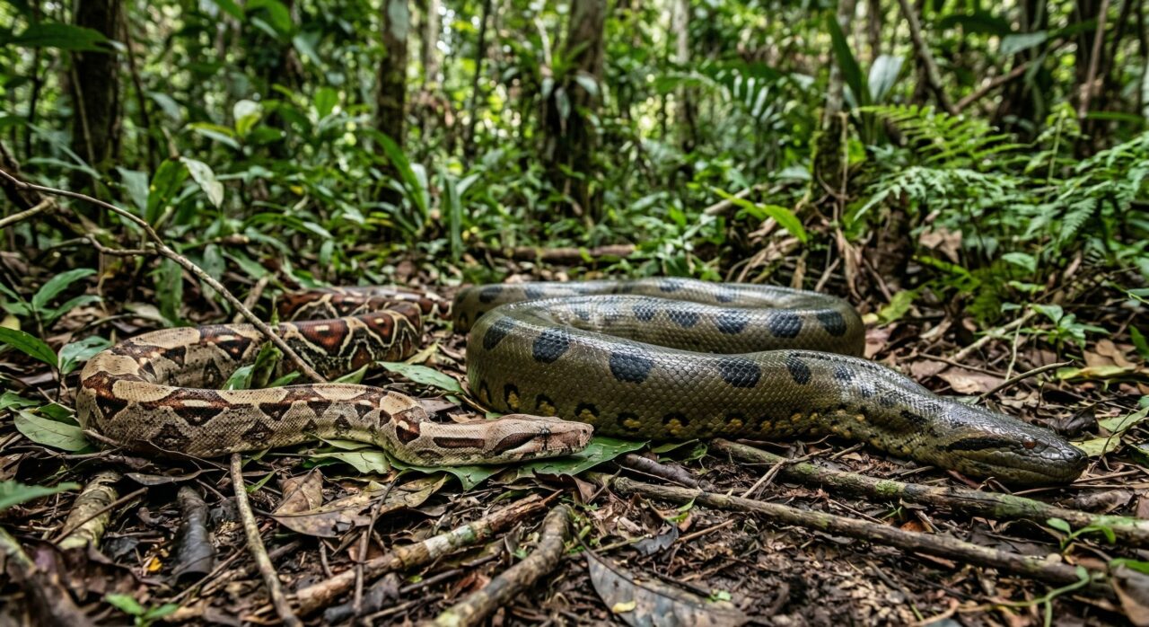 Qual é a diferença entre jiboia, anaconda e sucuri e por que apenas uma delas vive na água