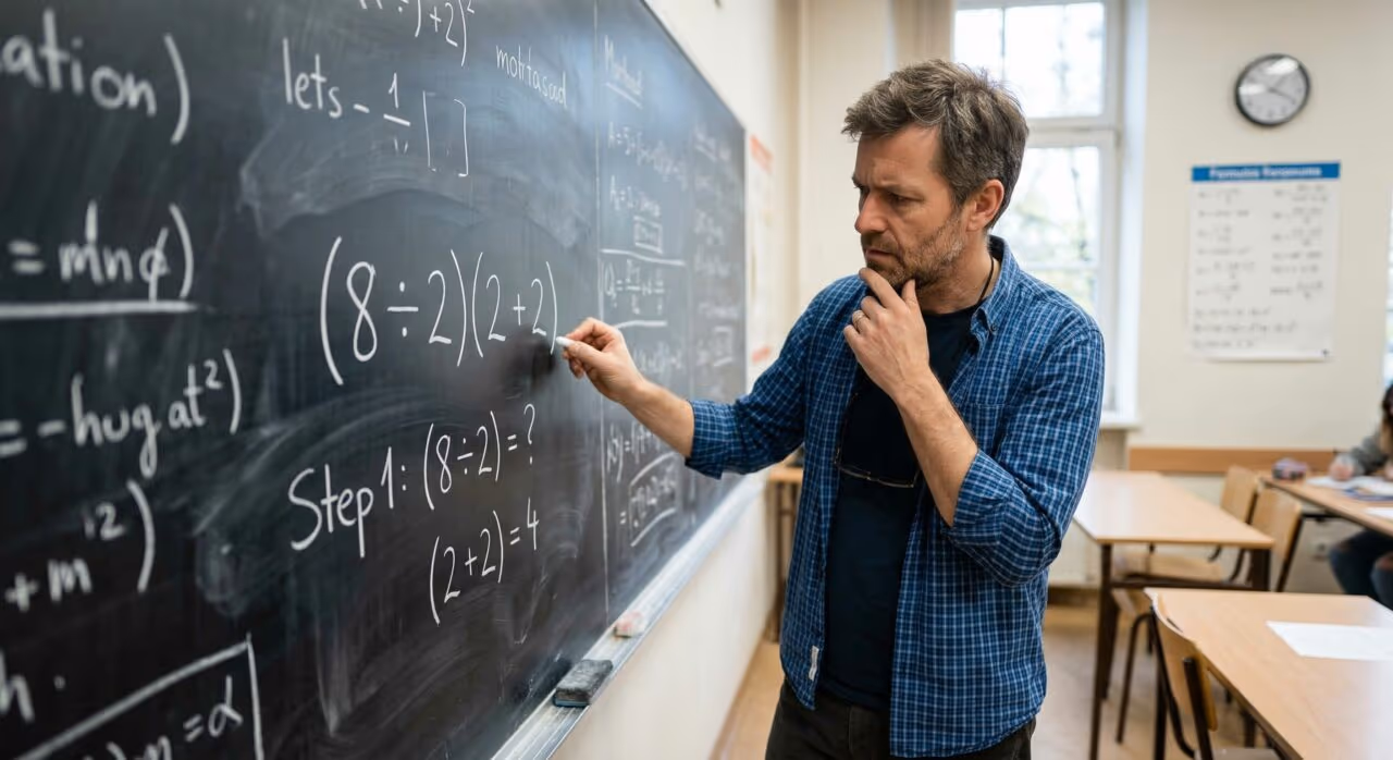 Conta matemática com parênteses parece fácil, mas um detalhe na leitura muda totalmente o entendimento