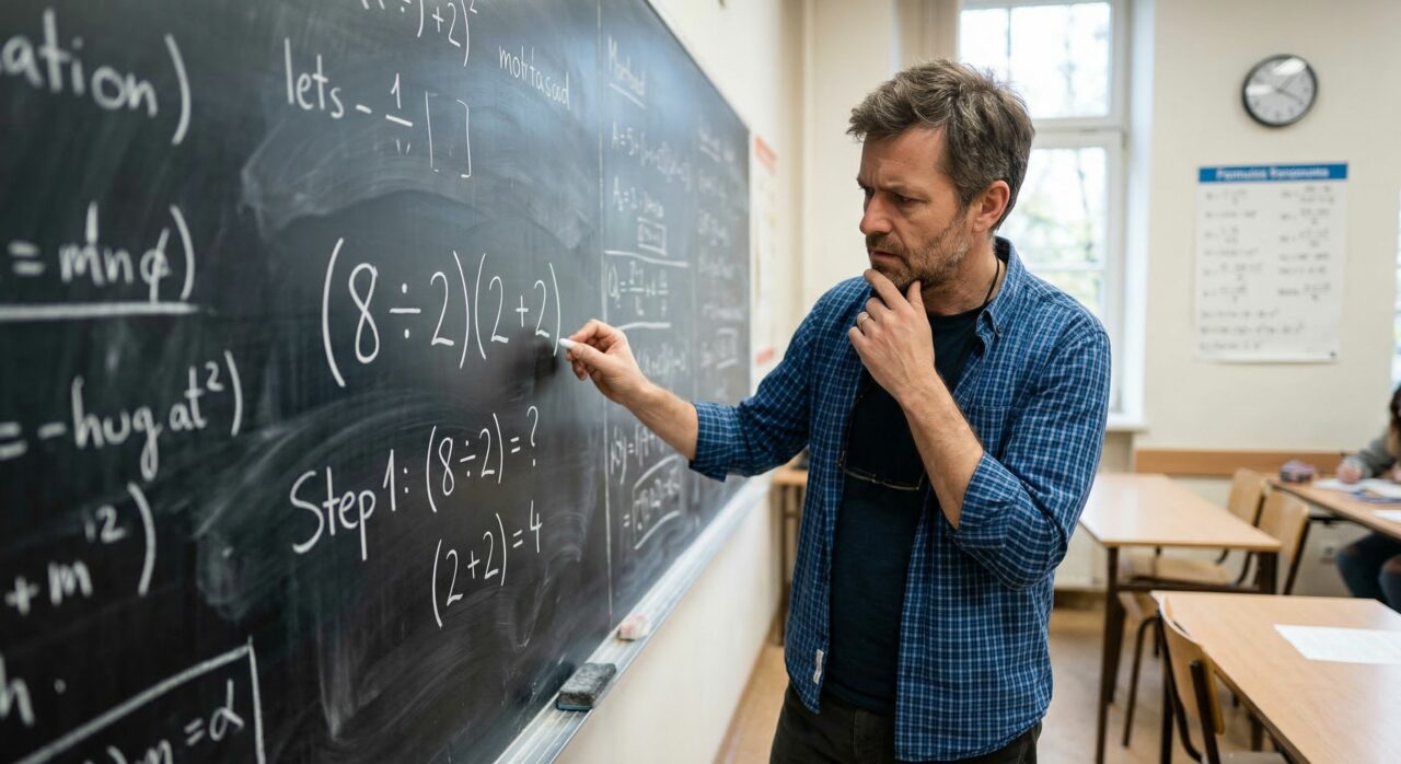 Conta matemática com parênteses parece fácil, mas um detalhe na leitura muda totalmente o entendimento