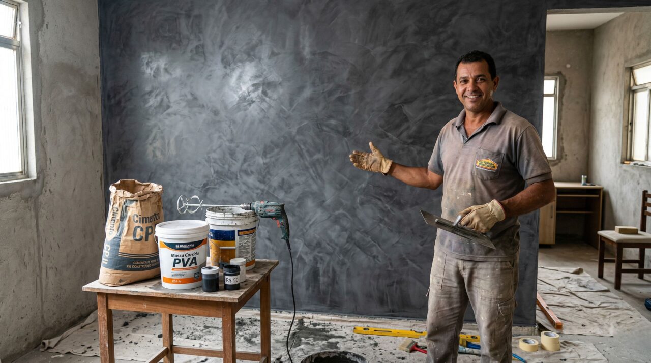 Misturar cimento e massa corrida: para que serve e por que fica perfeito na construção