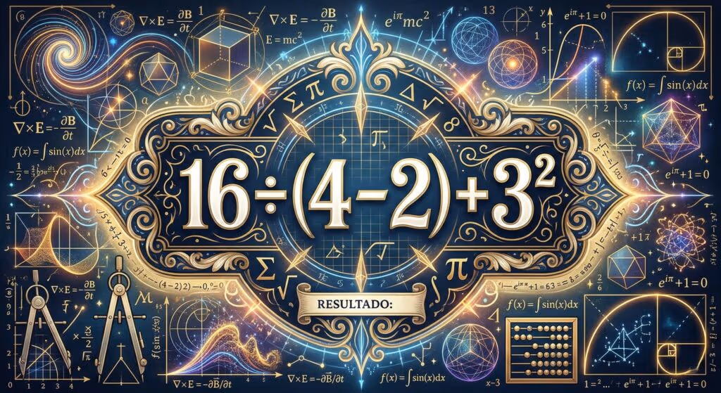 Você resolve 16 ÷ (4 – 2) + 3² em menos de 23 segundos sem errar?