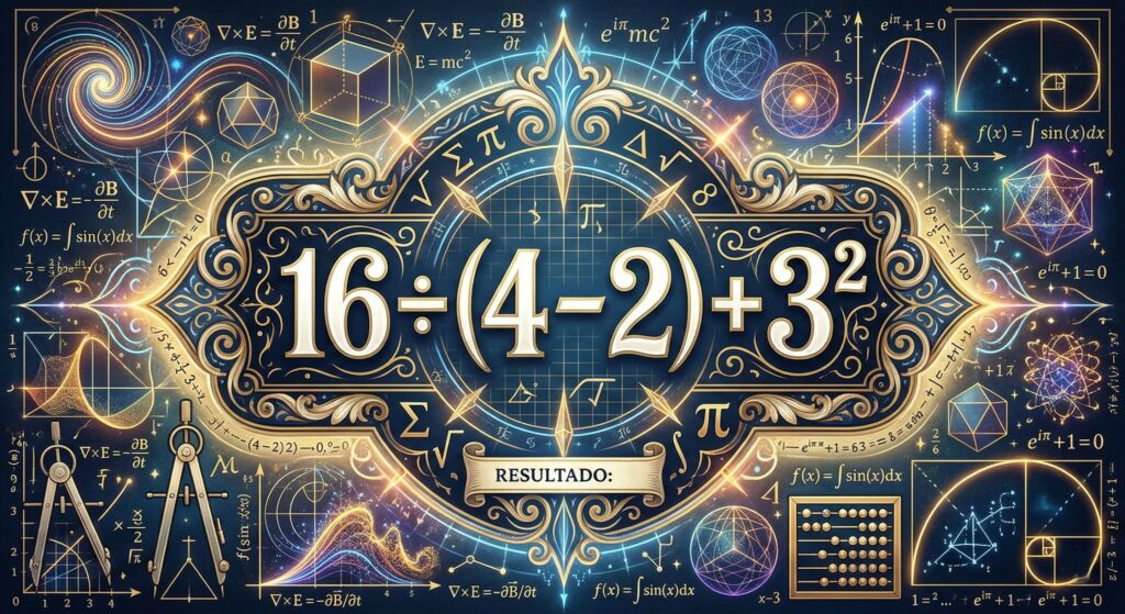 Você resolve 16 ÷ (4 – 2) + 3² em menos de 23 segundos sem errar?